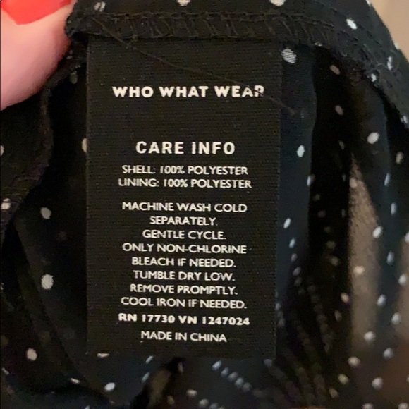 Who What Wear Tiered Polkadot Dress - Picture 6 of 6